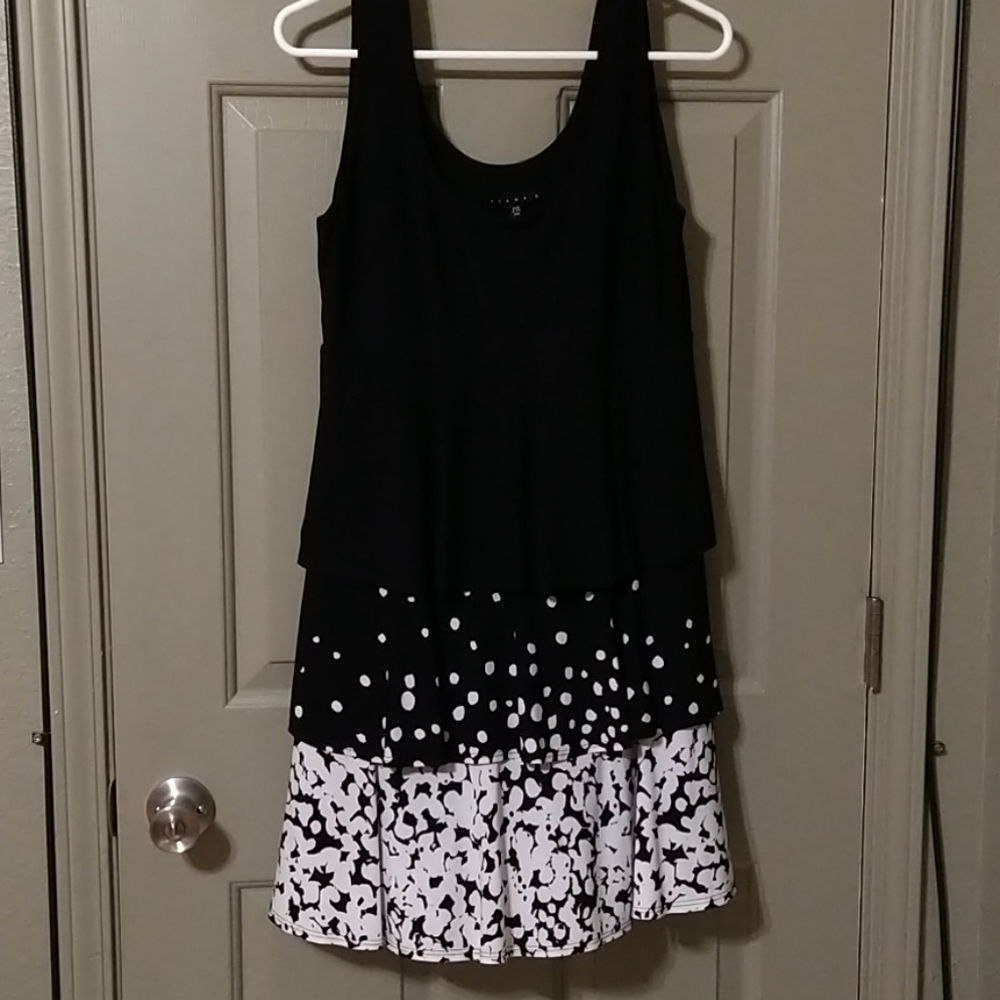 Tiana B summer party dress, layered skirt